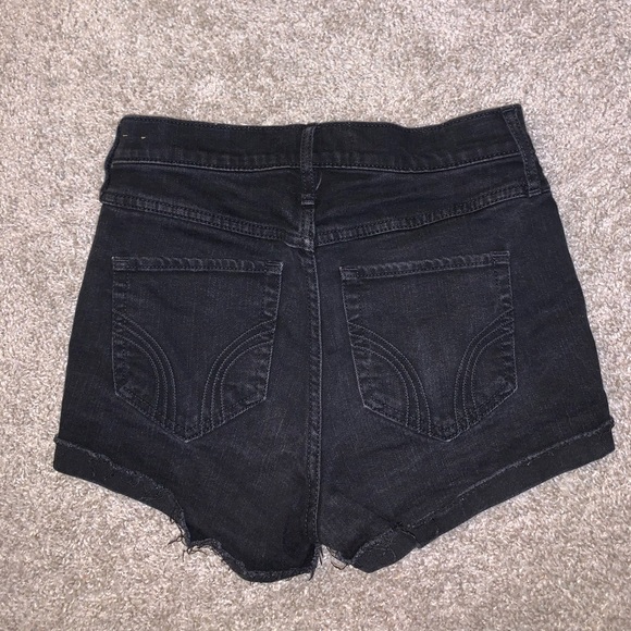 Hollister Black Jean Shorts size 26 - Picture 8 of 9